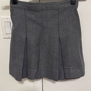 Corey Co. Girls Gray Pleated Uniform Skirt. Waist 24.